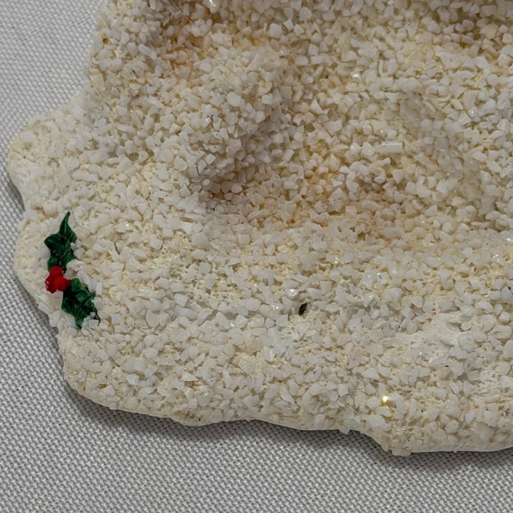 Vintage Silvestri Mouse Snow Figurine Christmas Winter Cottagecore Holiday Decor
